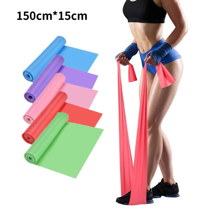 Yoga Fitness Resistance Band - Faixas de Resistência de Látex Natural,