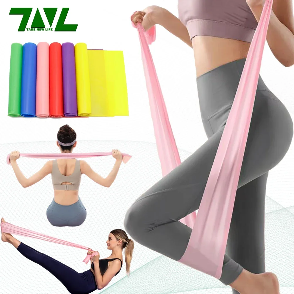Yoga Fitness Resistance Band - Comprimento 200 cm Yoga Pilates Stretch