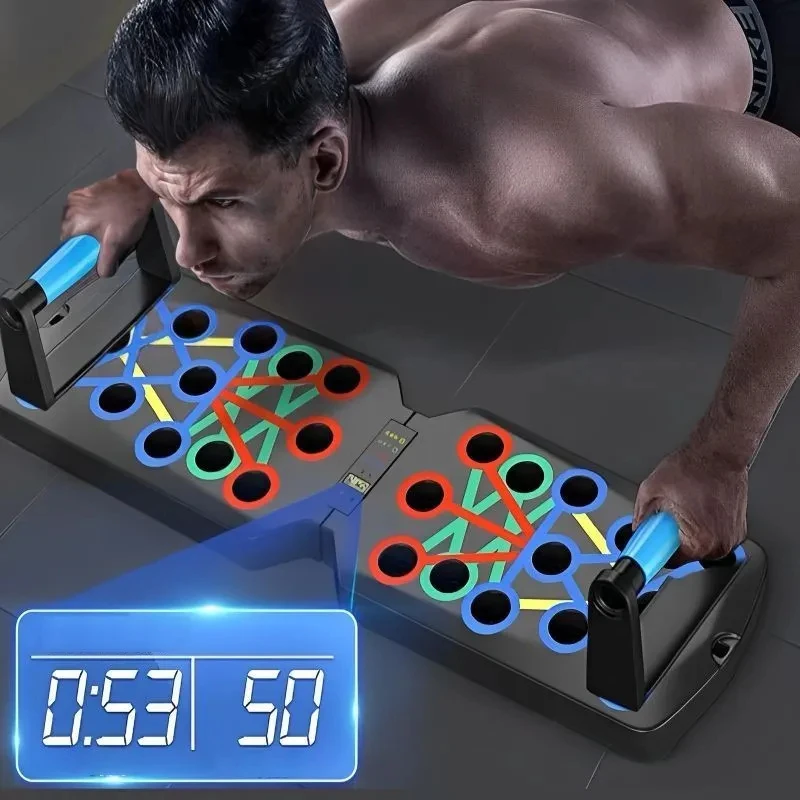 Push Up Board - Conjunto de placa push-up portátil multifuncional