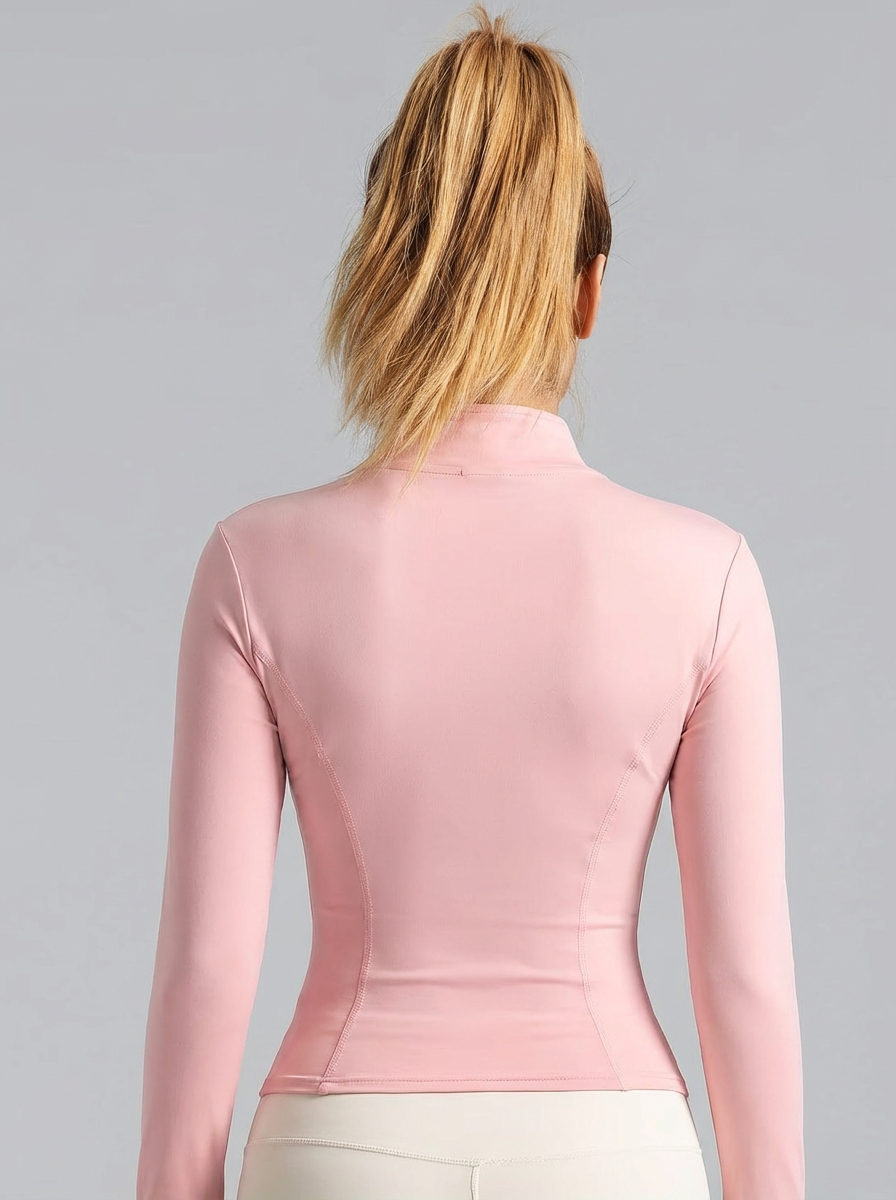 Nova Jaqueta Feminina Rosa Cla - Yoga Of Fitness avaliação e preço