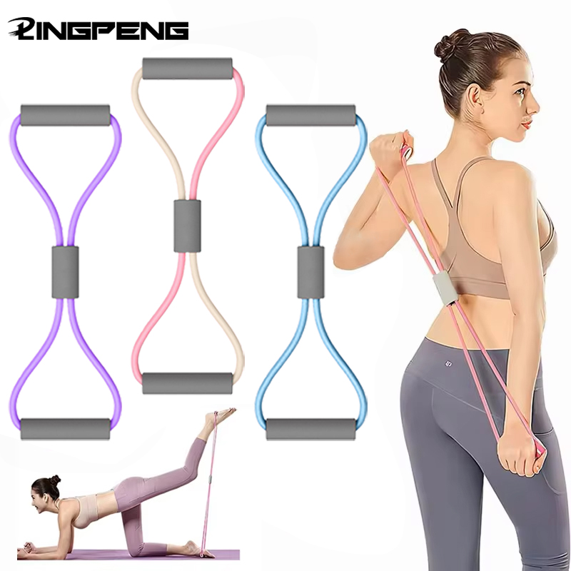 1 pçs casa ginásio elástico po - Yoga Fitness Resistance Band avaliação e preço
