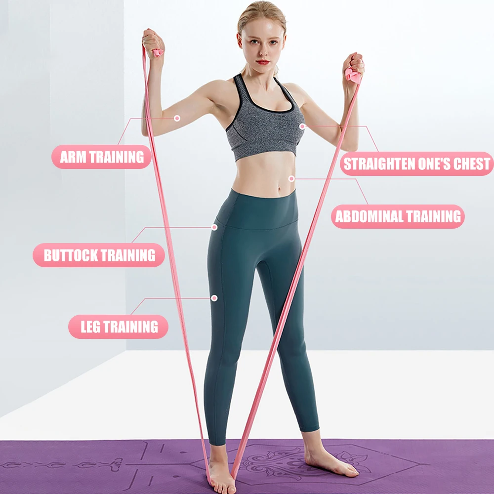 Comprimento 200 cm Yoga Pilate - Yoga Fitness Resistance Band avaliação e preço
