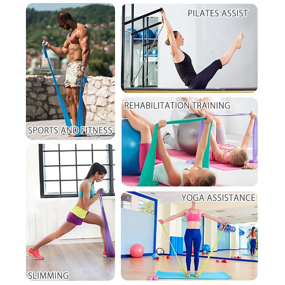 Comprimento 200 cm Yoga Pilate - Yoga Fitness Resistance Band avaliação e preço
