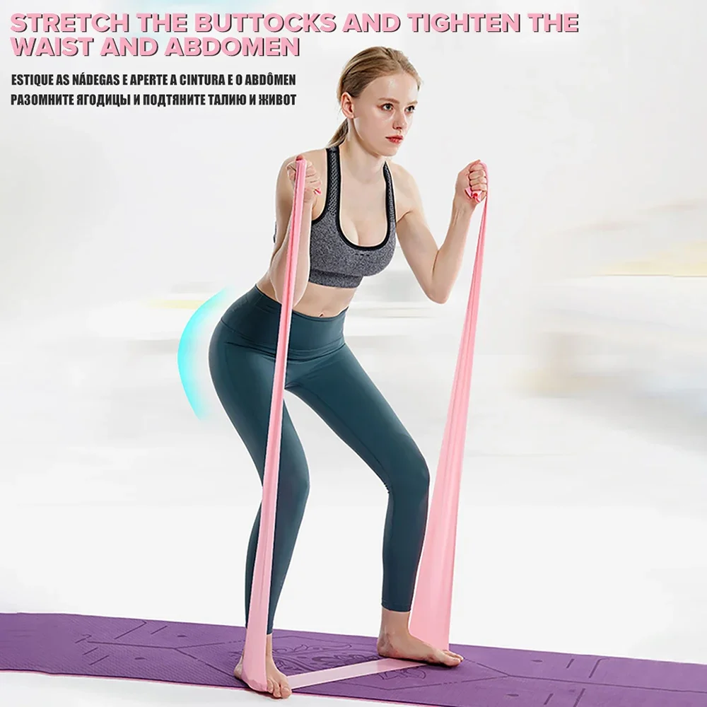 Comprimento 200 cm Yoga Pilate - Yoga Fitness Resistance Band avaliação e preço