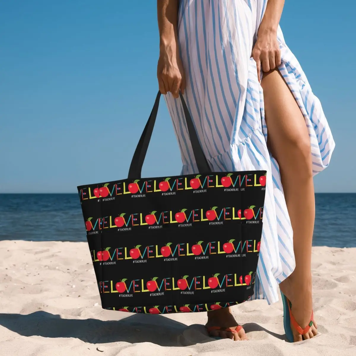 Bolsa de Praia Love Teacher Li - Yoga Fitness Apple avaliação e preço